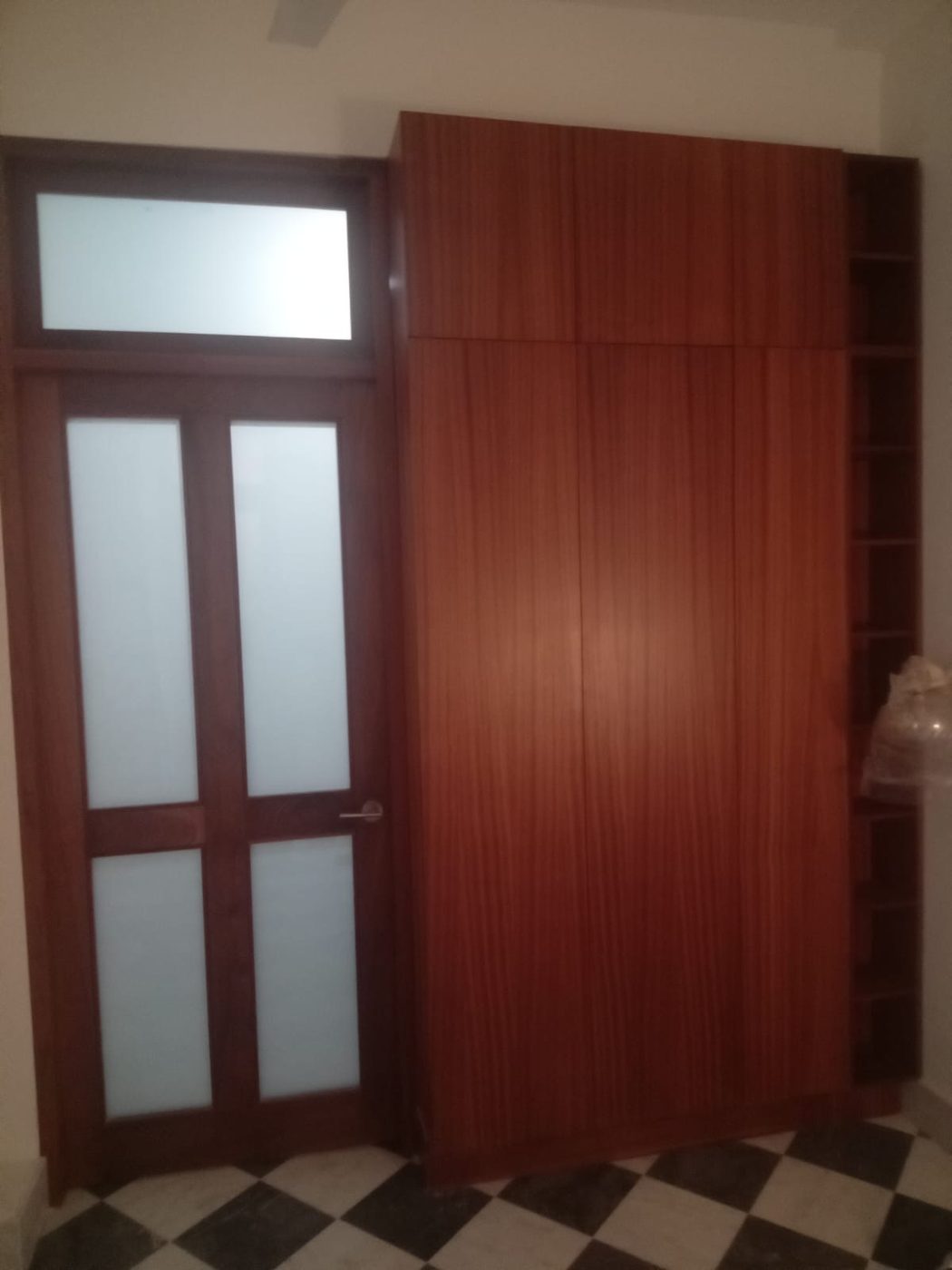 Puerta y closet en madera